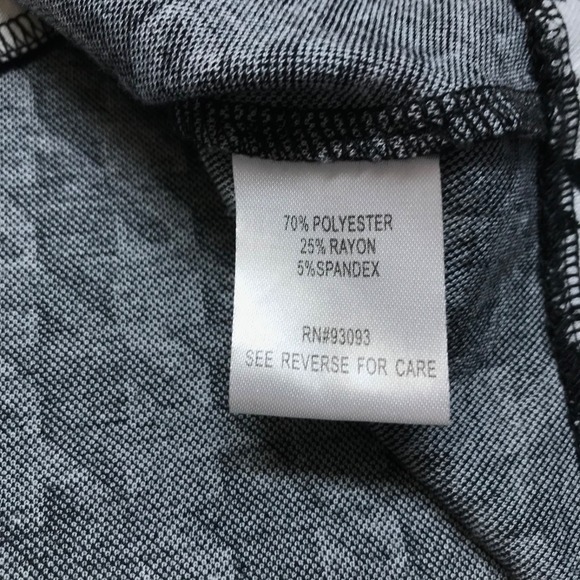 Tyler Boe Kim Dress Womens Size M Gray Black Houndstooth Cowl Neck Knit Pockets - Picture 6 of 12